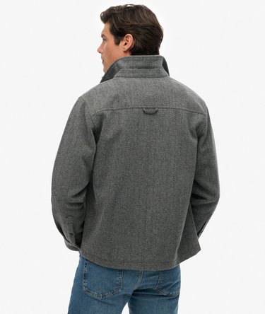 Merchant Herringbone Overshirt Image 5