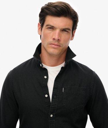 Essential Long Sleeve Denim Shirt Image 4