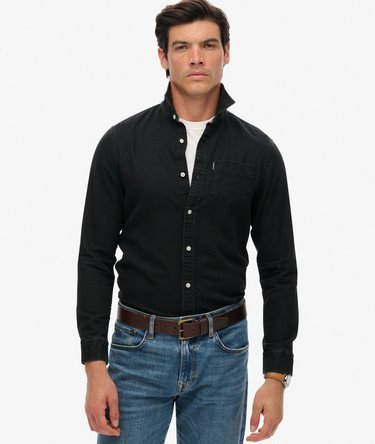 Essential Long Sleeve Denim Shirt Image 1