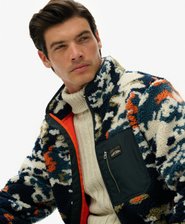 Printed Zip Through Fleece