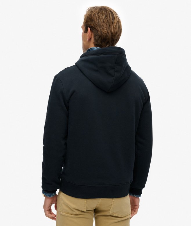 Pull Hoodie Homme Marks & Spencer – Noir, Logo Aspen, Taille L, Neuf étiquettes