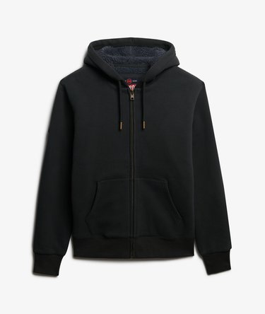 Borg Lined Zip Hoodie Image 6