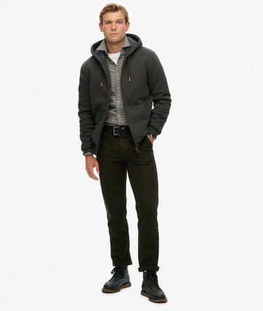 Borg Lined Zip Hoodie Image 3