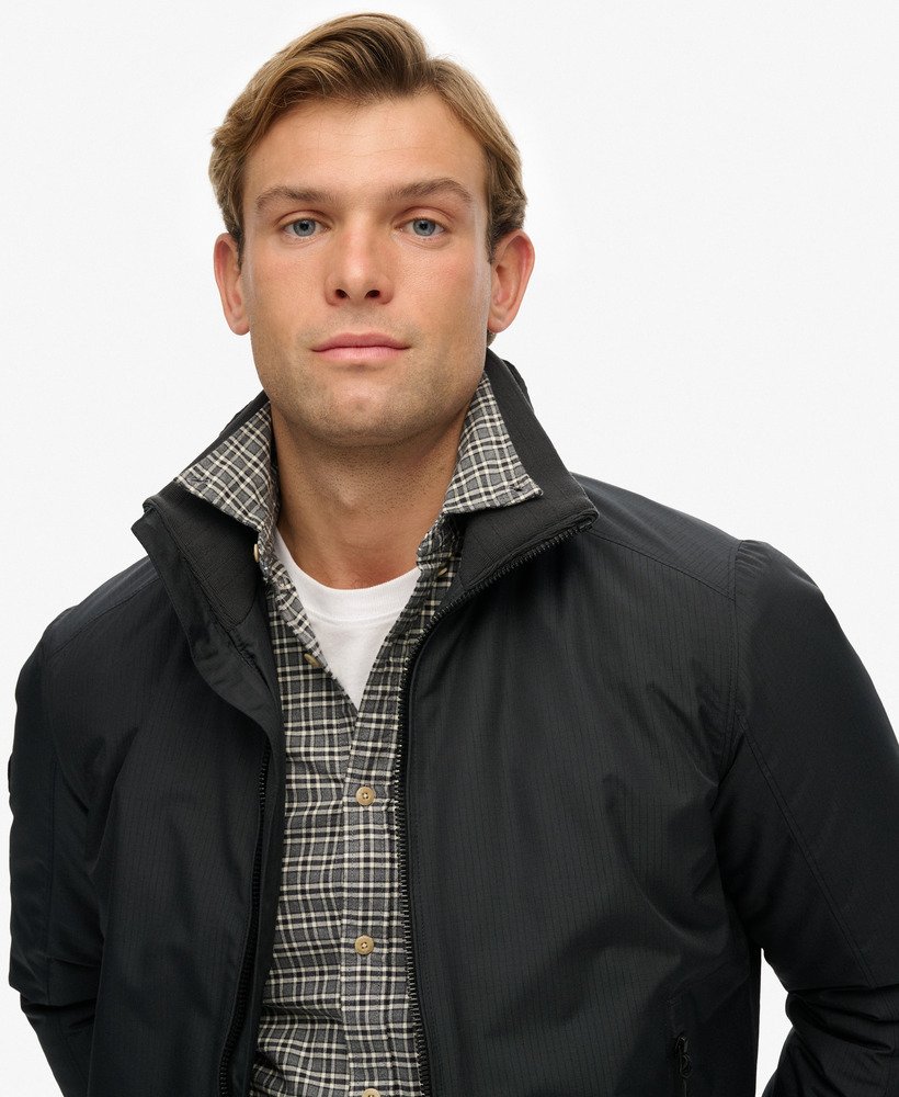 mens City Harrington Jacket in BLUE GRAPHITE | Superdry US