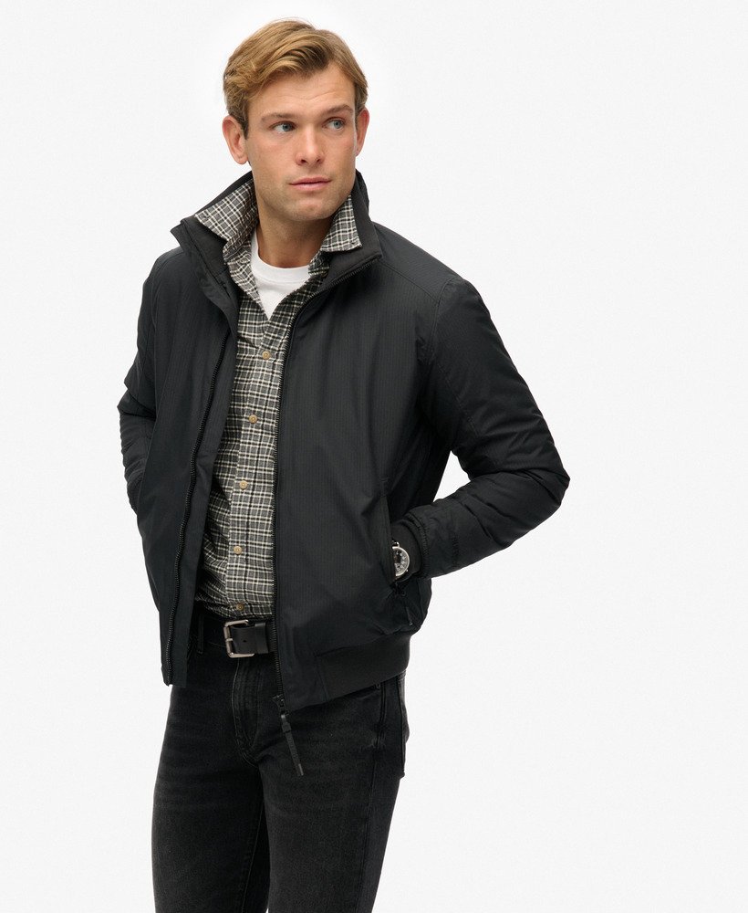 mens City Harrington Jacket in BLUE GRAPHITE | Superdry UK