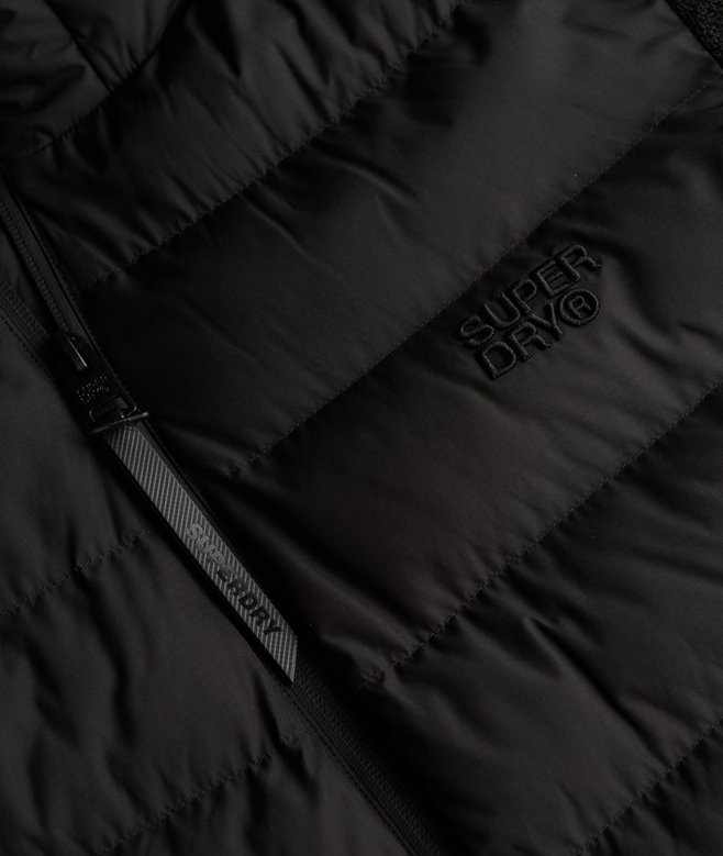 Hooded Storm Knit Hybrid Jacket