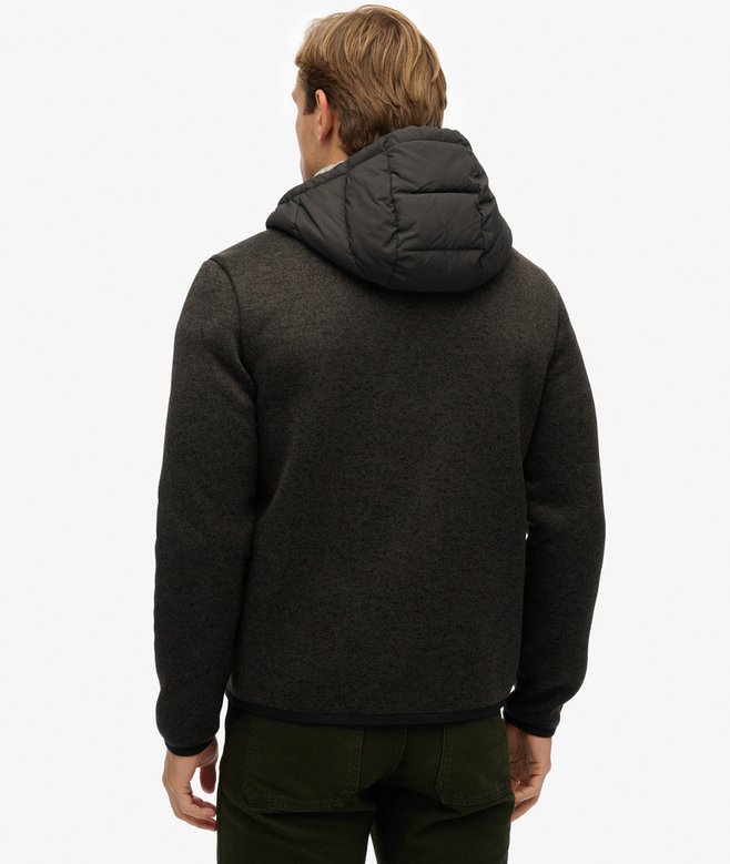 Hooded Storm Knit Hybrid Jacket