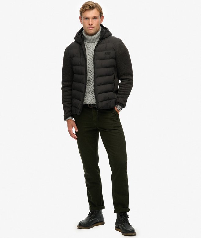 Hooded Storm Knit Hybrid Jacket