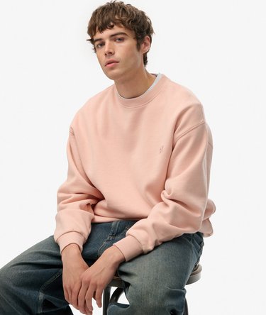 Blank Oversized Crew Sweatshirt Image 2