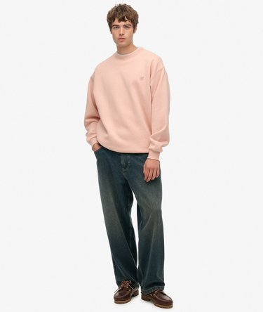 Blank Oversized Crew Sweatshirt Image 3