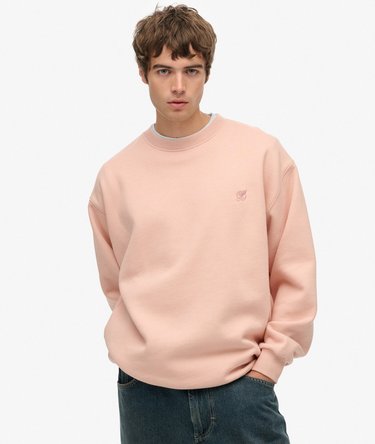 Blank Oversized Crew Sweatshirt Image 1