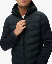 Hooded Storm Knit Hybrid Jacket