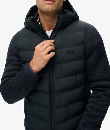 Hooded Storm Knit Hybrid Jacket Image 2