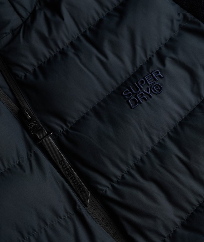 Hooded Storm Knit Hybrid Jacket