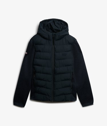 Hooded Storm Knit Hybrid Jacket Image 8