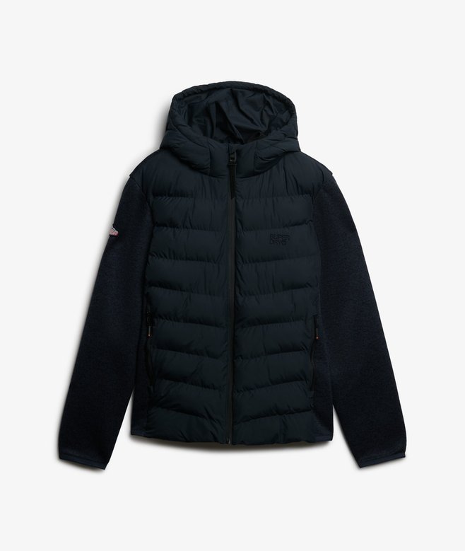 Hooded Storm Knit Hybrid Jacket