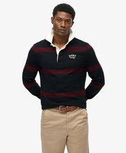 Vintage Athletic Stripe Rugby Top