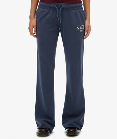 Athletic Embroidered Flare Joggers Image 4