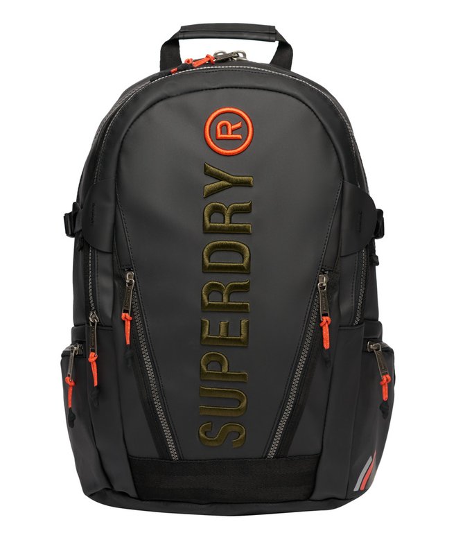 Mujer Mochila Tarp con Logo Bordado en negro/verde caqui Superdry ES