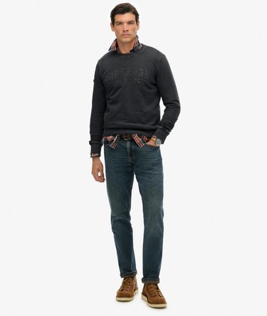 Athletic Embossed Sweatshirt Image 3