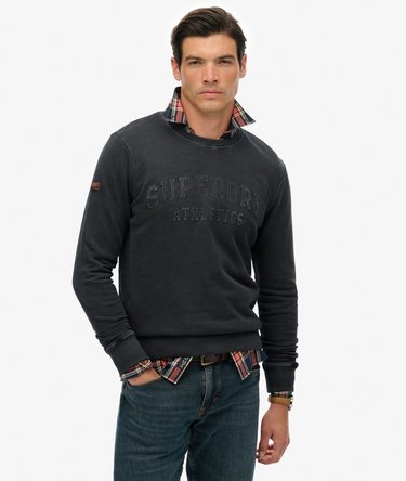Athletic Embossed Sweatshirt Image 1