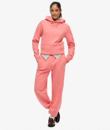 Felpa con cappuccio con logo ricamato Essential Image 3