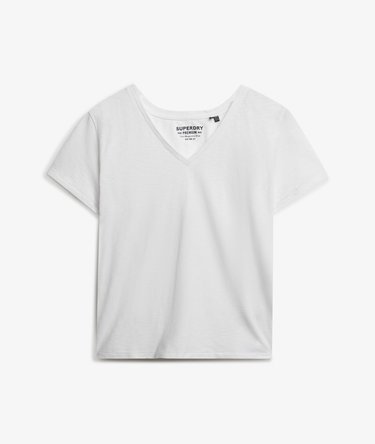 Studios slub T-shirt met borduursel Image 7