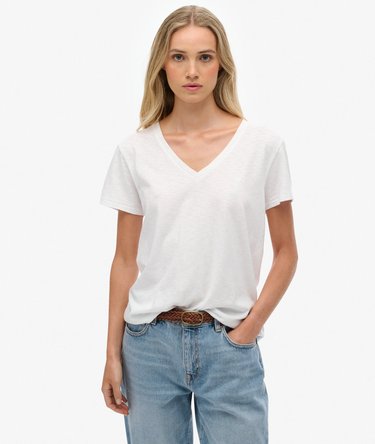 Studios slub T-shirt met borduursel Image 1