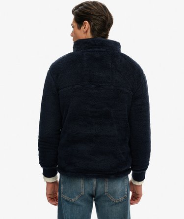 High Pile Fleece Henley Jumper Image 5