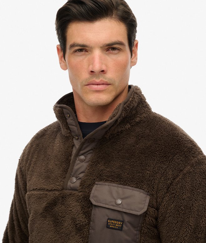 Sweat-shirt Homme épais En Polaire Sherpa - Col Rond, Manches Longues | Chaud Pour L'hiver, Décontracté, Travail
