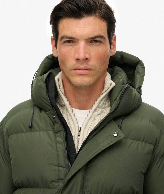 Hooded Sports Puffer Coat
