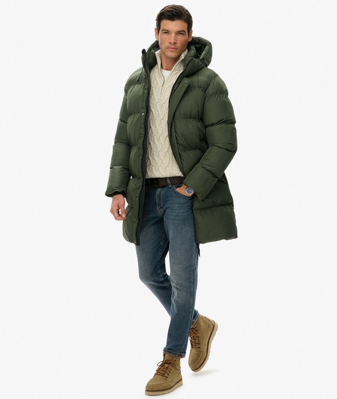 Hooded Sports Puffer Coat