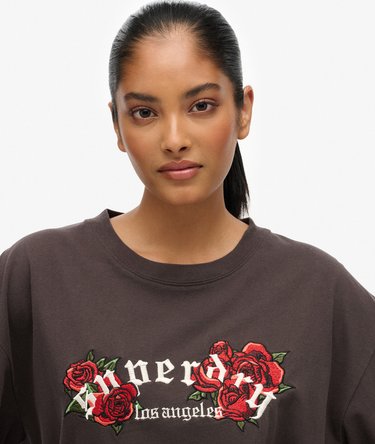Night Garden Oversized T-Shirt Image 4