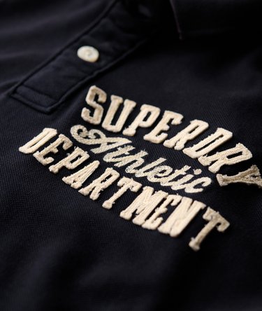 Vintage Athletic Poloshirt mit langen Ärmeln Image 6