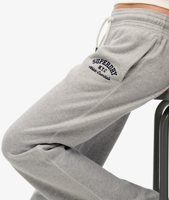 Athletic Embroidered Flare Joggers