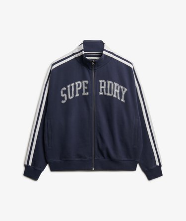 Athletic Essentials Applique Zip-Trainingsjacke in Oversize-Passform Image 7