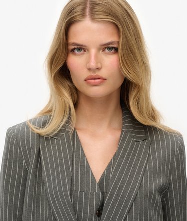 Krijtstreep Boyfriend Blazer Image 4