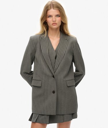 Krijtstreep Boyfriend Blazer Image 5