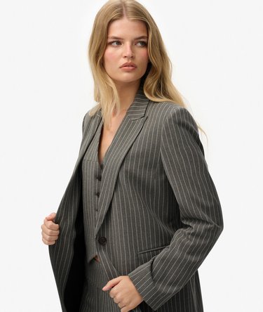 Krijtstreep Boyfriend Blazer Image 1