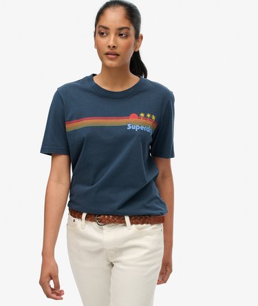 T-Shirt mit Regenbogenstreifen Image 2
