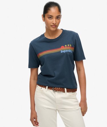 T-Shirt mit Regenbogenstreifen Image 1