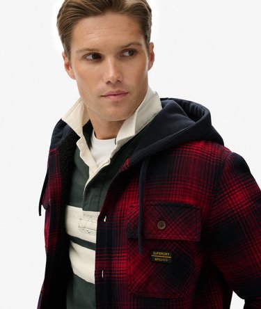 Surplus Hooded Check Shirt Image 2