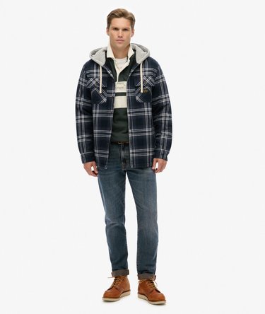 Surplus Hooded Check Shirt Image 3