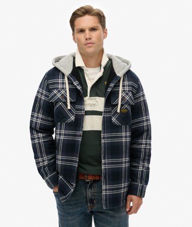 Surplus Hooded Check Shirt Image 1