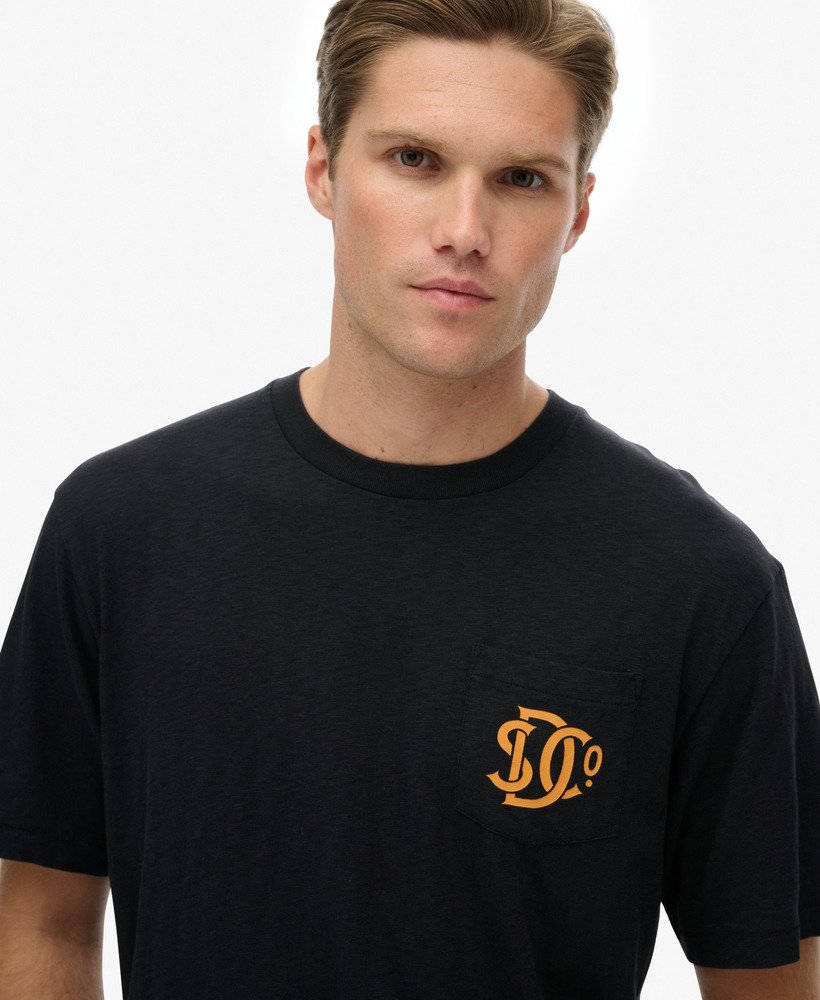 mens The Merchant Store - Graphic T-Shirt in Manor House Black ...