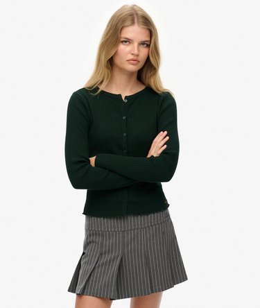 Athletic Essentials Ribbed Cardigan Image 1