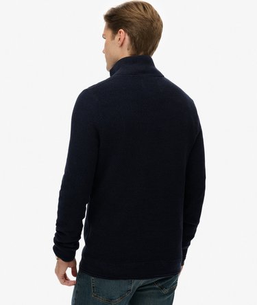 Cotton Texture Half-Zip Jumper Image 4