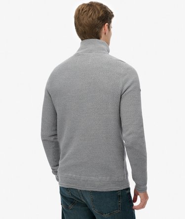 Cotton Texture Half-Zip Jumper Image 5
