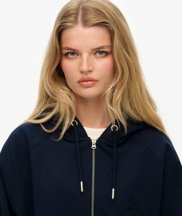 Essential Logo Raglan Zip Hoodie Image 4