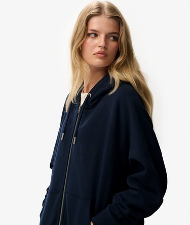 Essential Logo Raglan Zip Hoodie Image 2